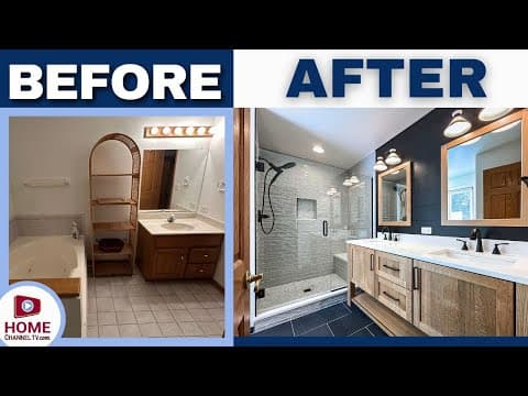 STUNNING Before & After Bathroom Remodel - See the Narrated Tour!