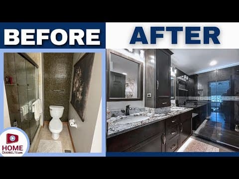 Bathroom Remodel with an AMAZING Shower & Vanity Makeover!