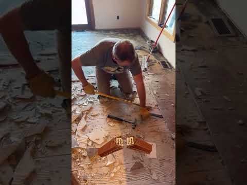 HardiBacker Removal 🤬 #diy #tile #homeimprovement  #bathroomremodelingteacher